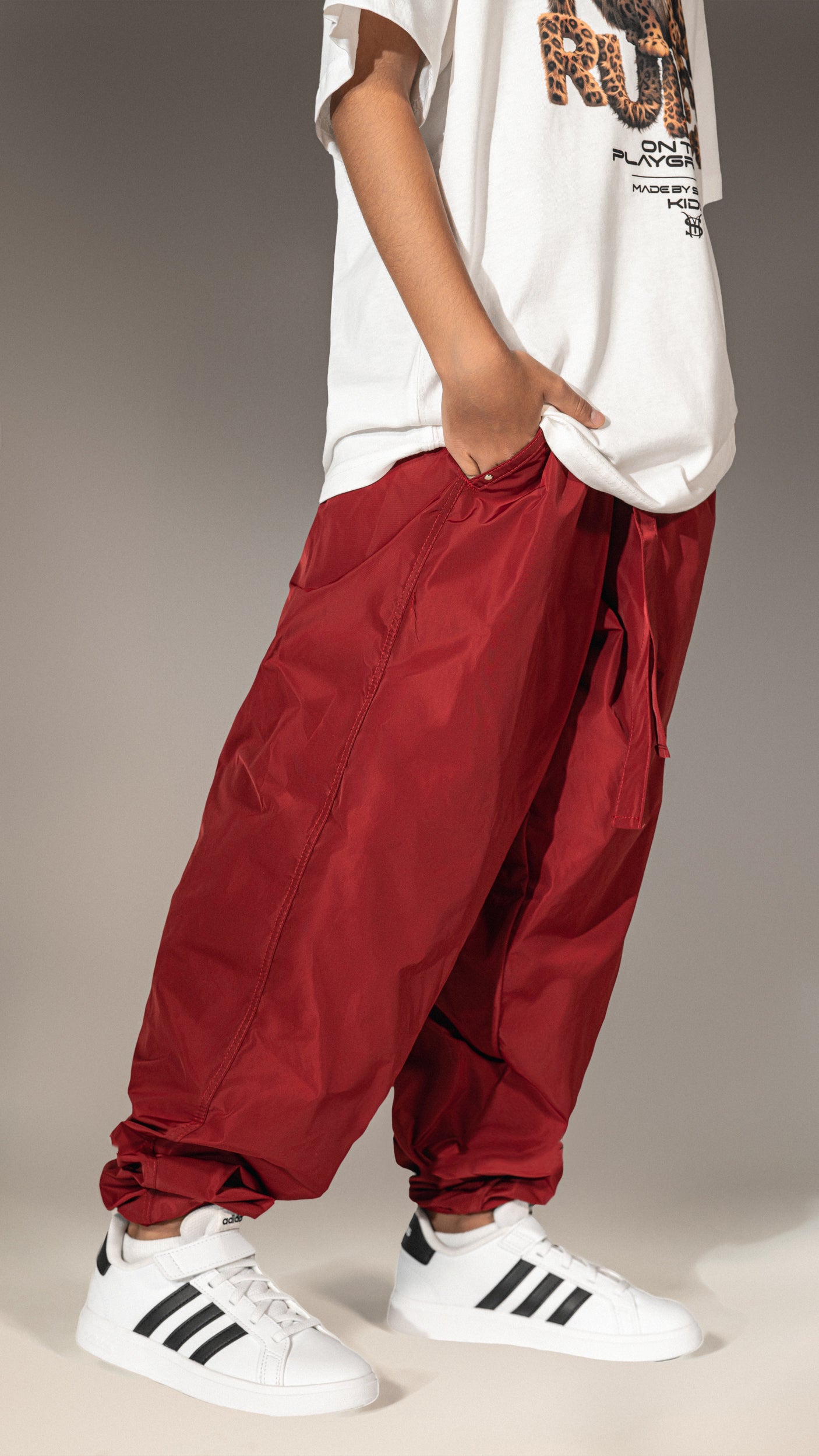 Pantaloni oversize"Made by Society"- P35638