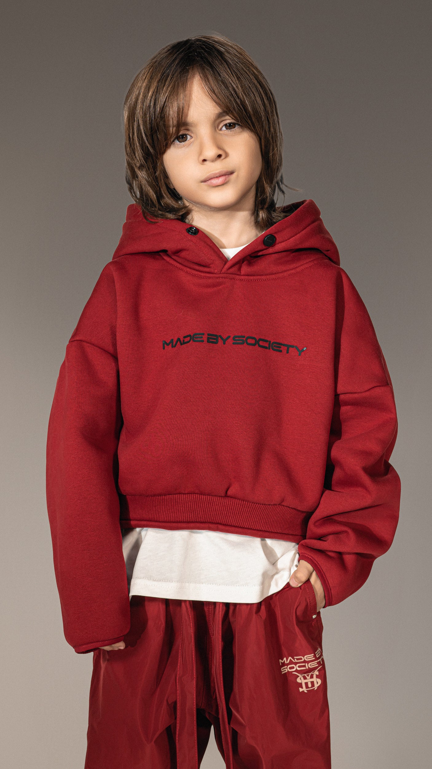 Oversized Hoodie "Made by Society" - H35710