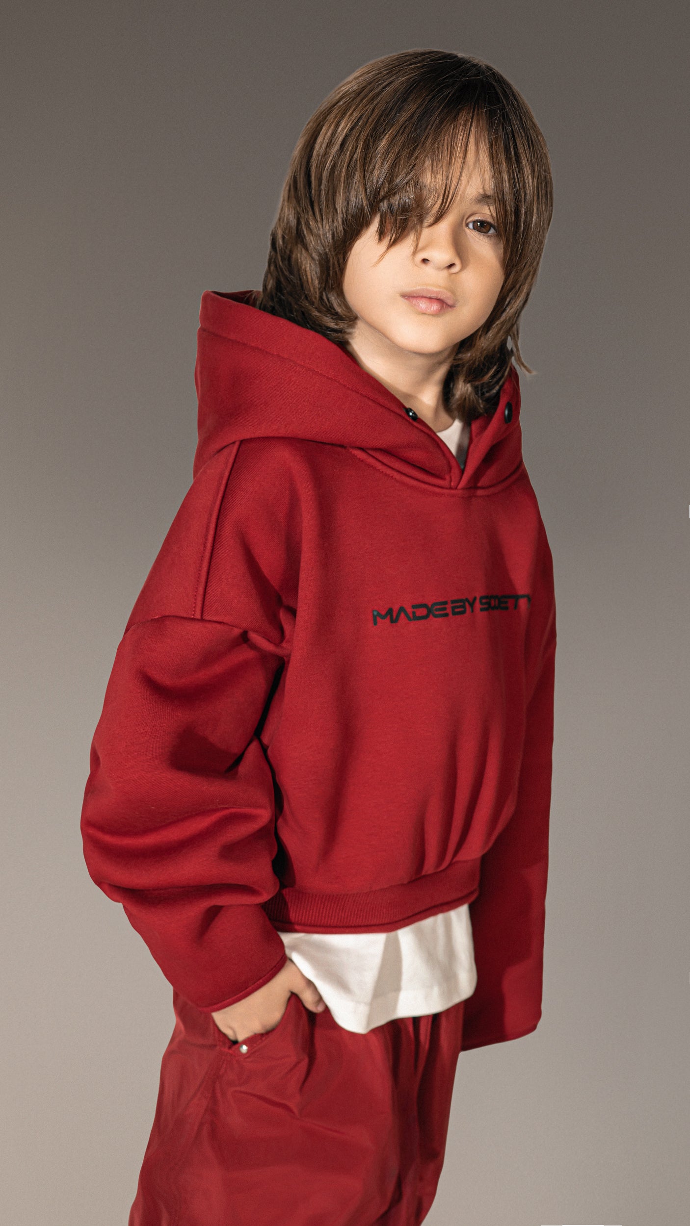 Oversized Hoodie "Made by Society" - H35710