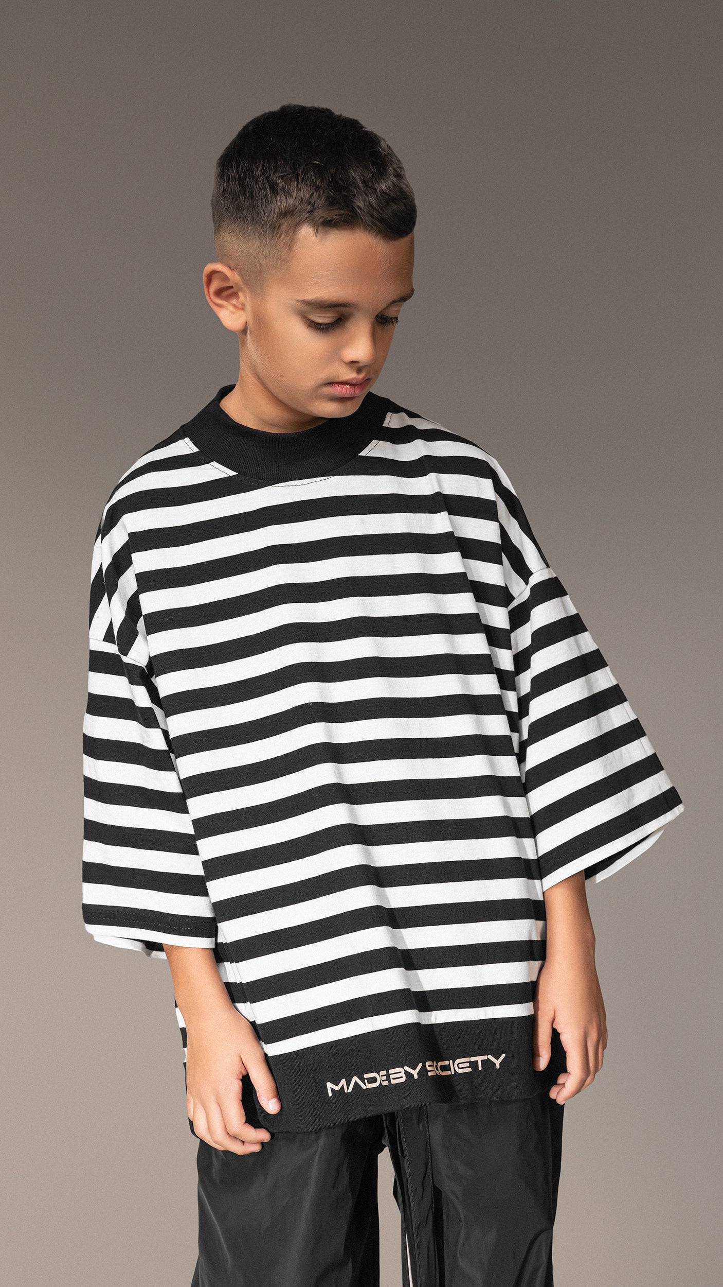 Oversized T-shirt "Made By Society" - T35696