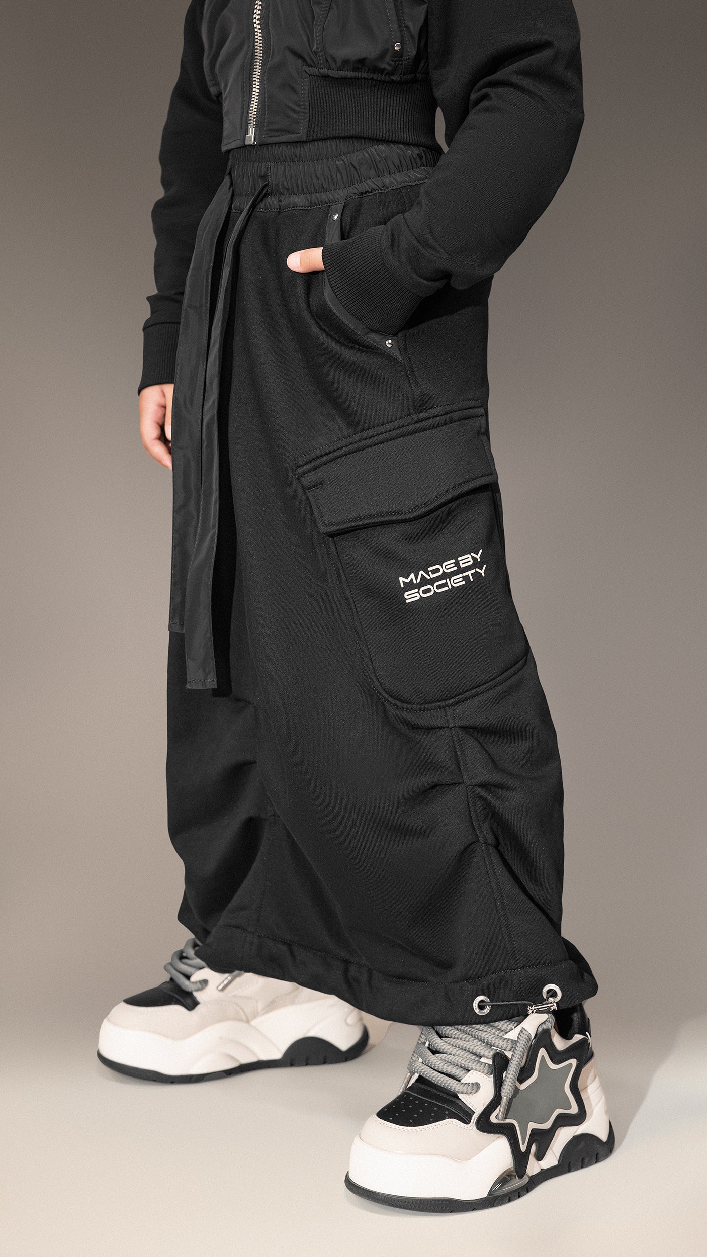 "Made By Society" Cargo Skirt - F35702