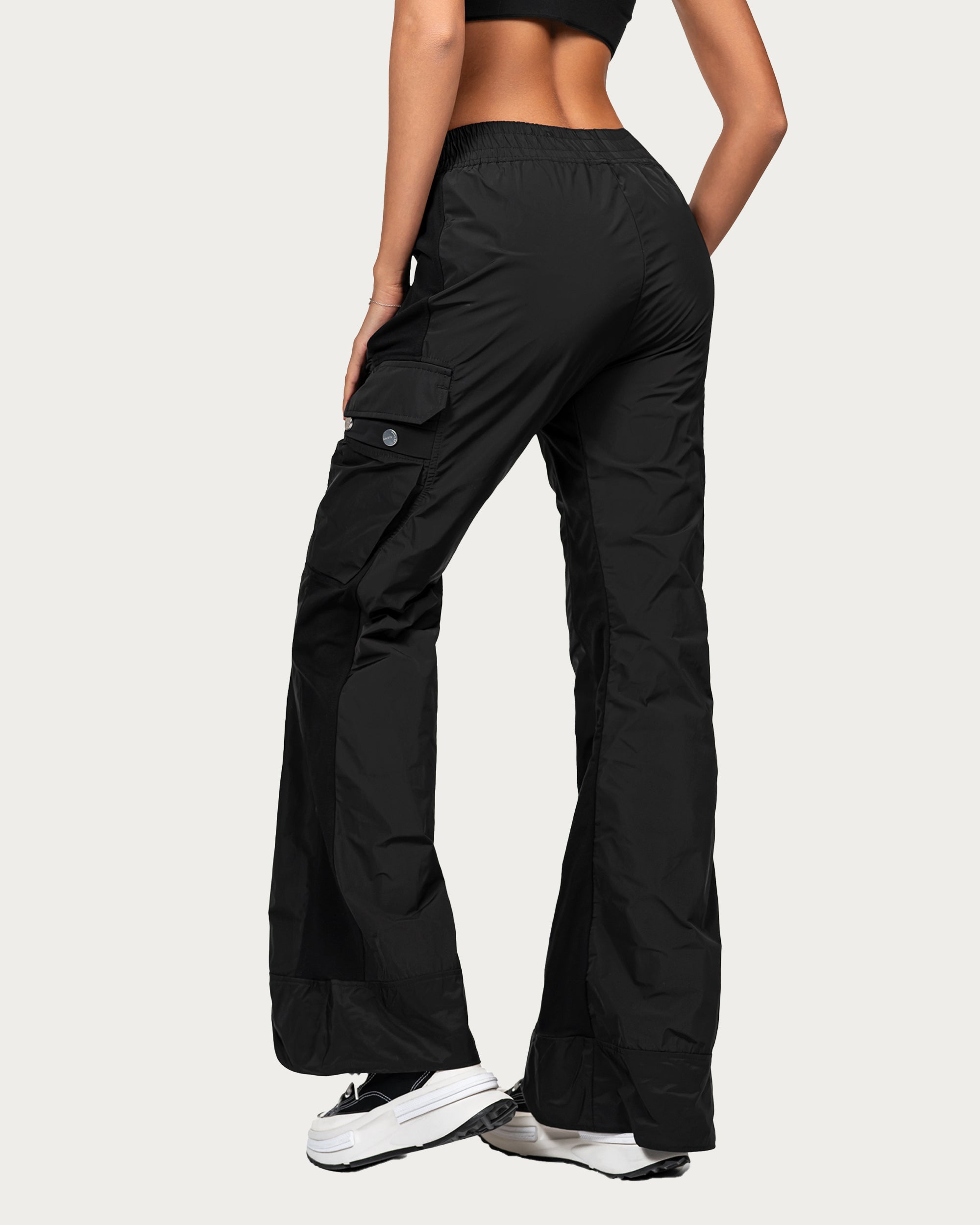 Wide leg cargo pants - P23845