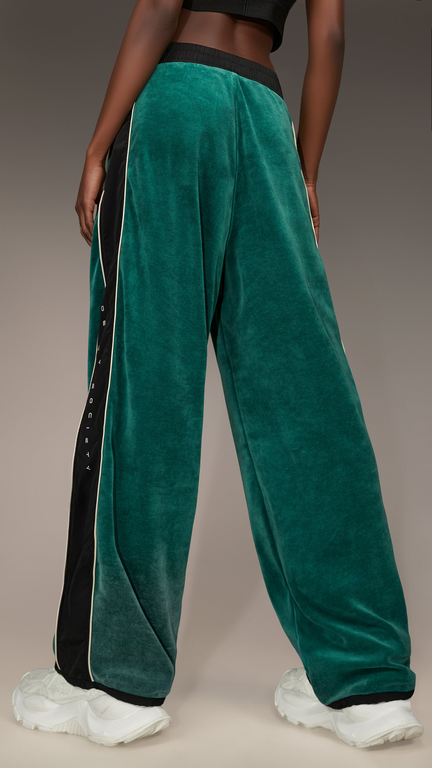 Pantaloni Emerald Velvet Flow -P27050
