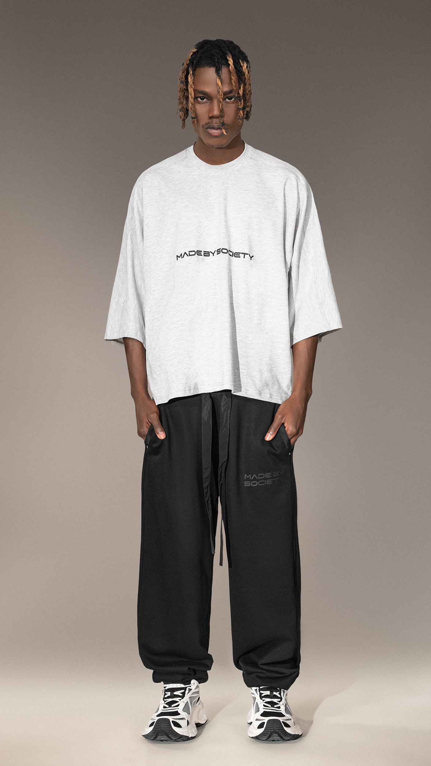 Oversized T-shirt "Made By Society" - T15634