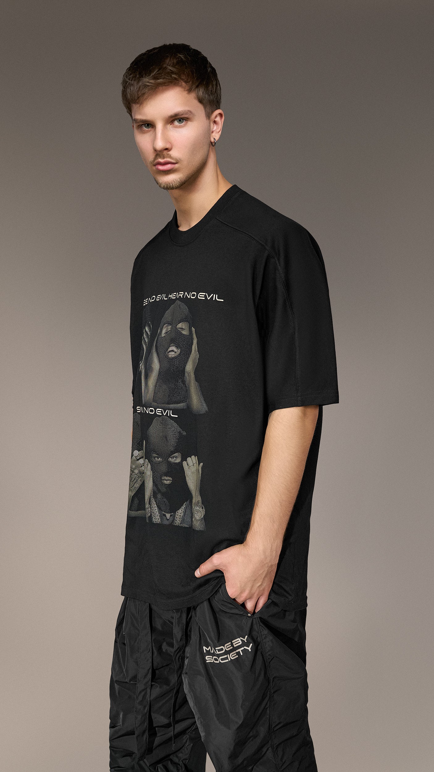 "See No Evil" Oversized T-shirt by Made by Society - T15779