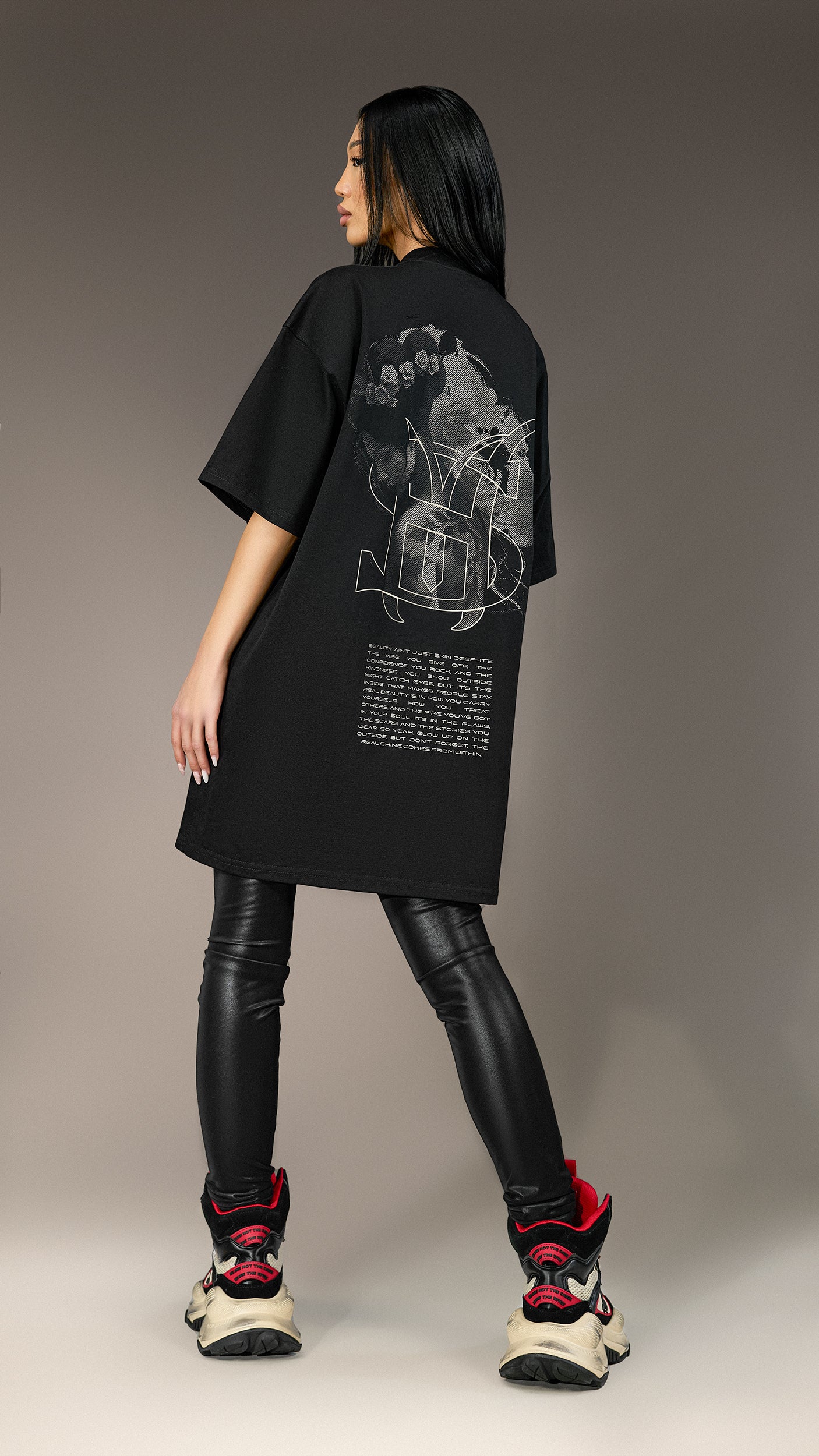 Oversized T-shirt "Made By Society" - T25881