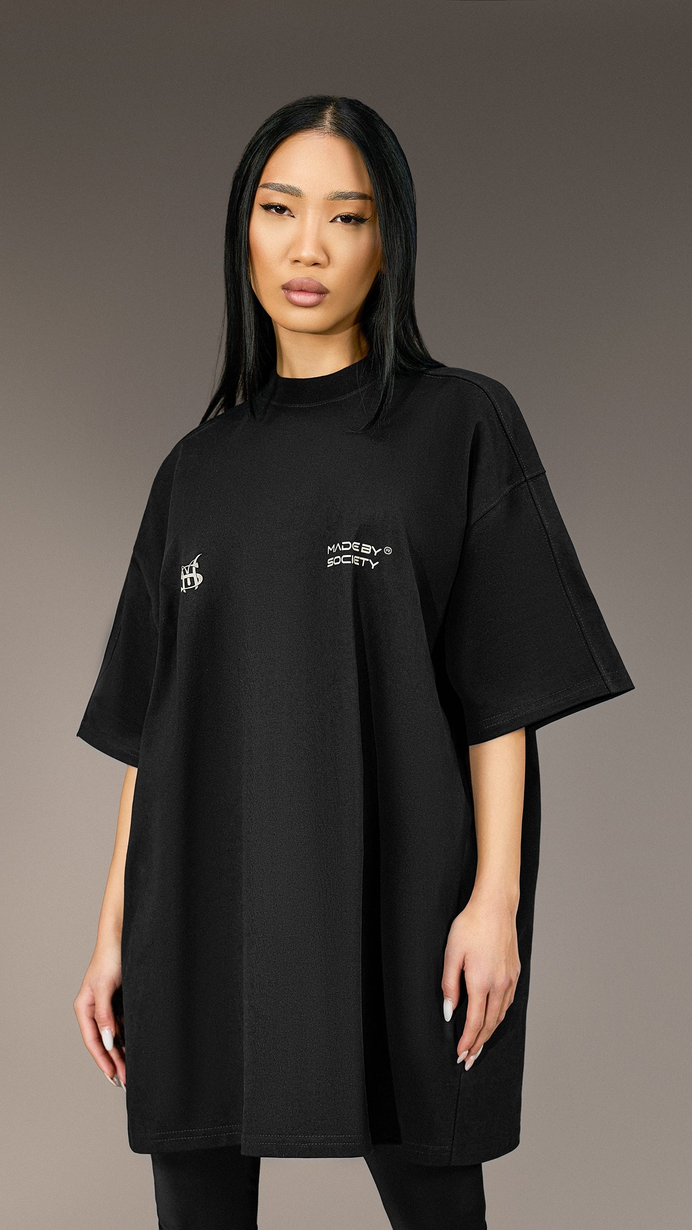 Tricou Oversized "Made By Society" - T25881