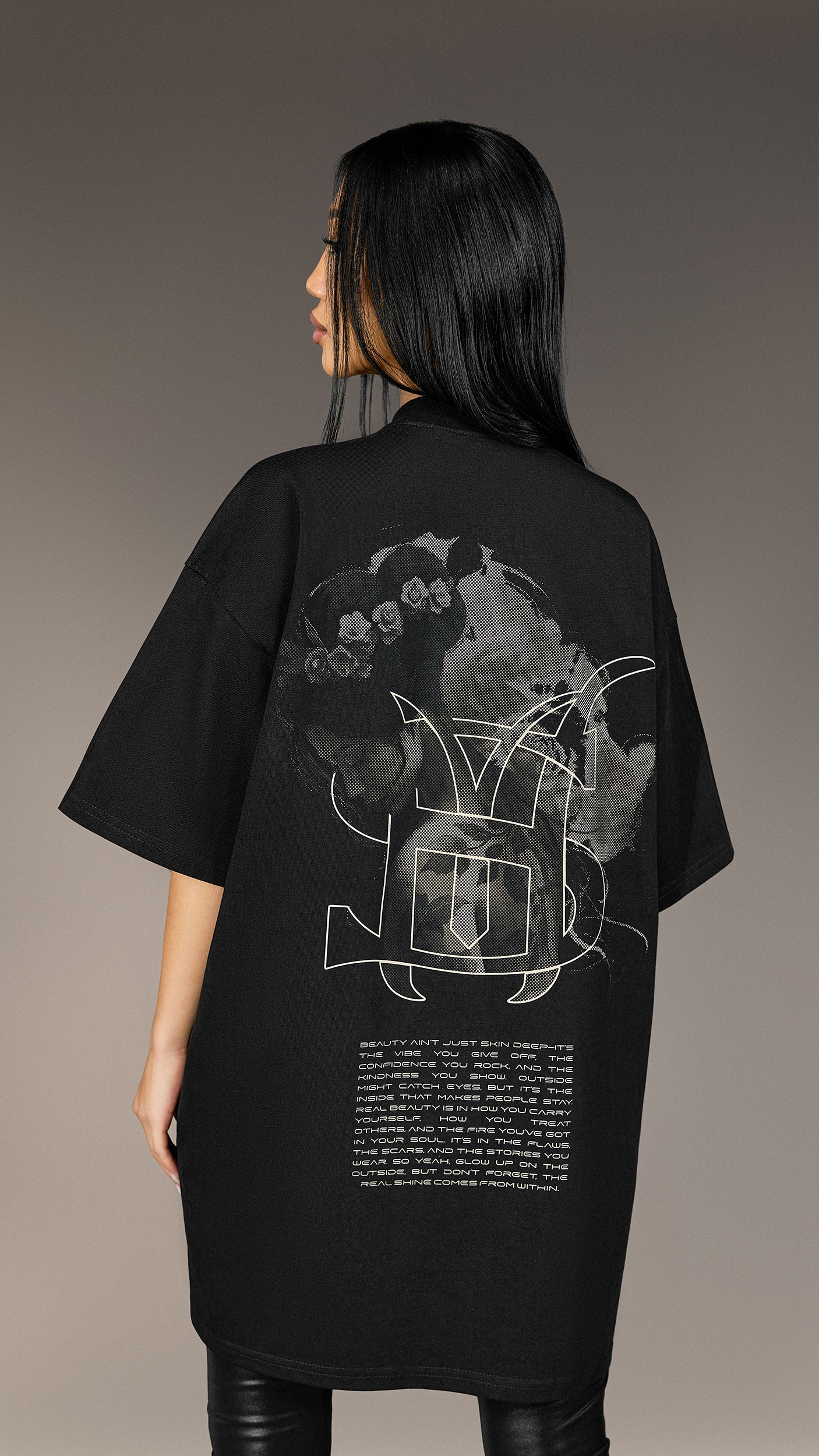 Tricou Oversized "Made By Society" - T25881