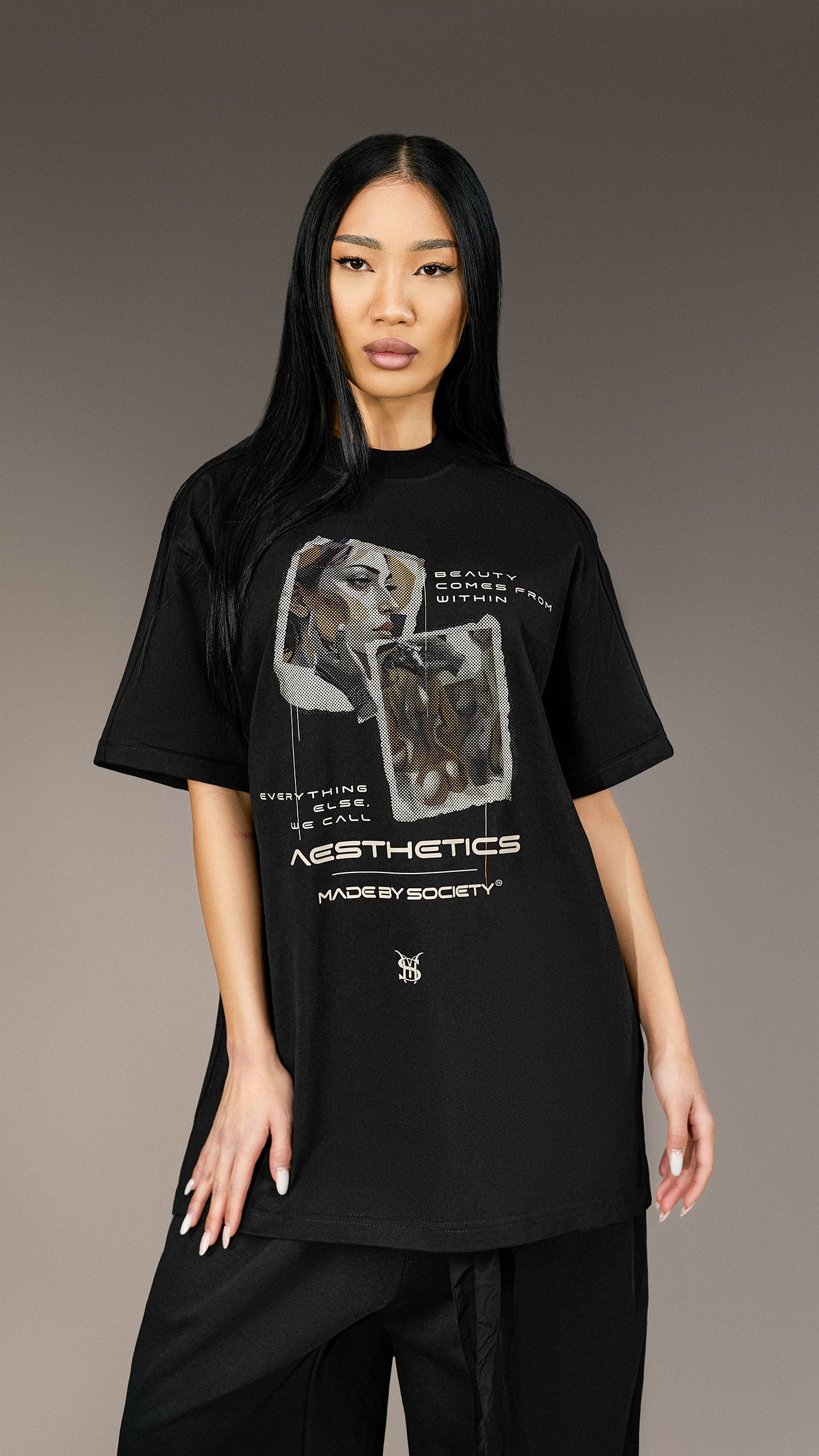 "Aesthetics" Oversized T-shirt - T25880