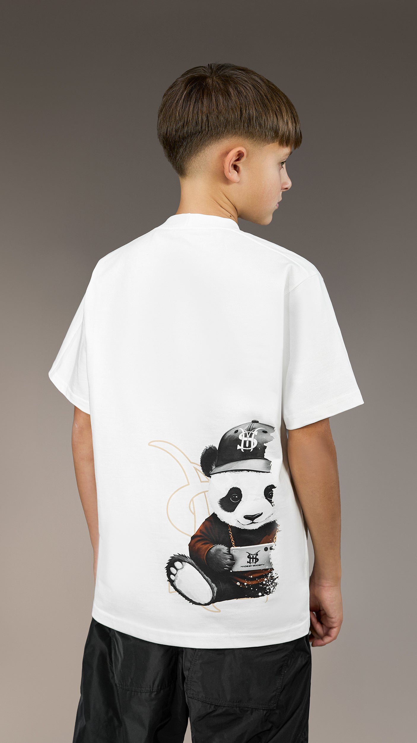 Tricou Oversized "Made by Society" Panda - T35946