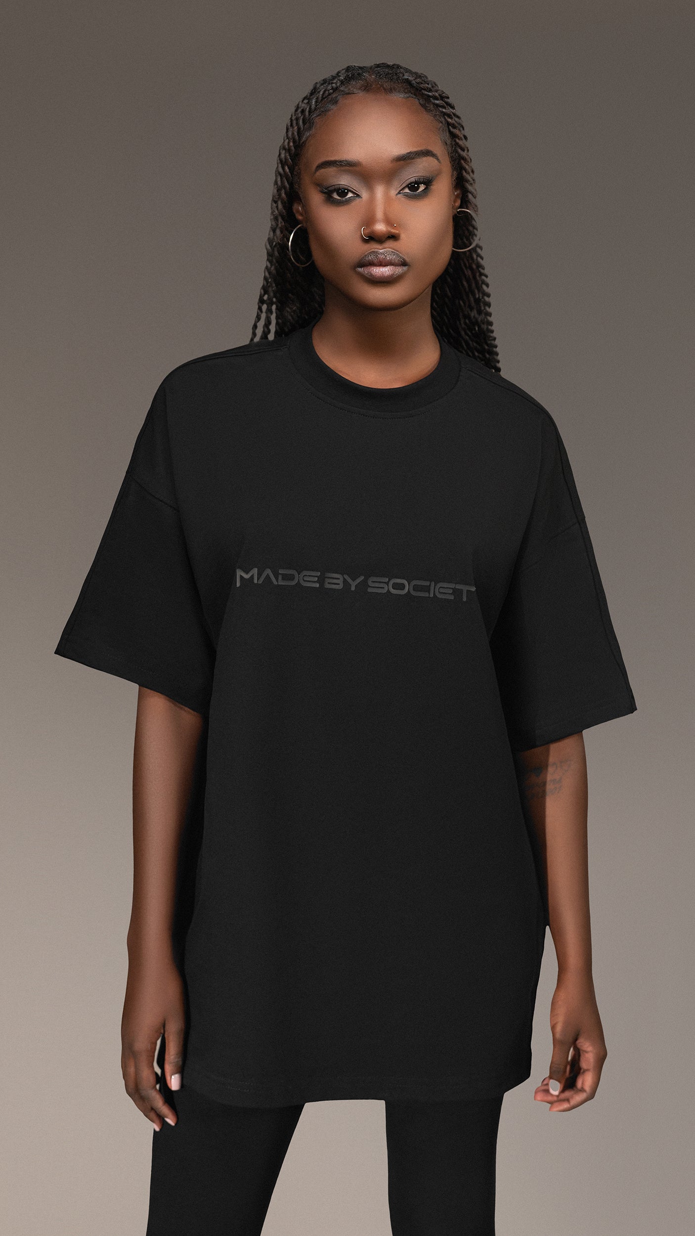 Tricou Oversized "Made by Society" - T25792