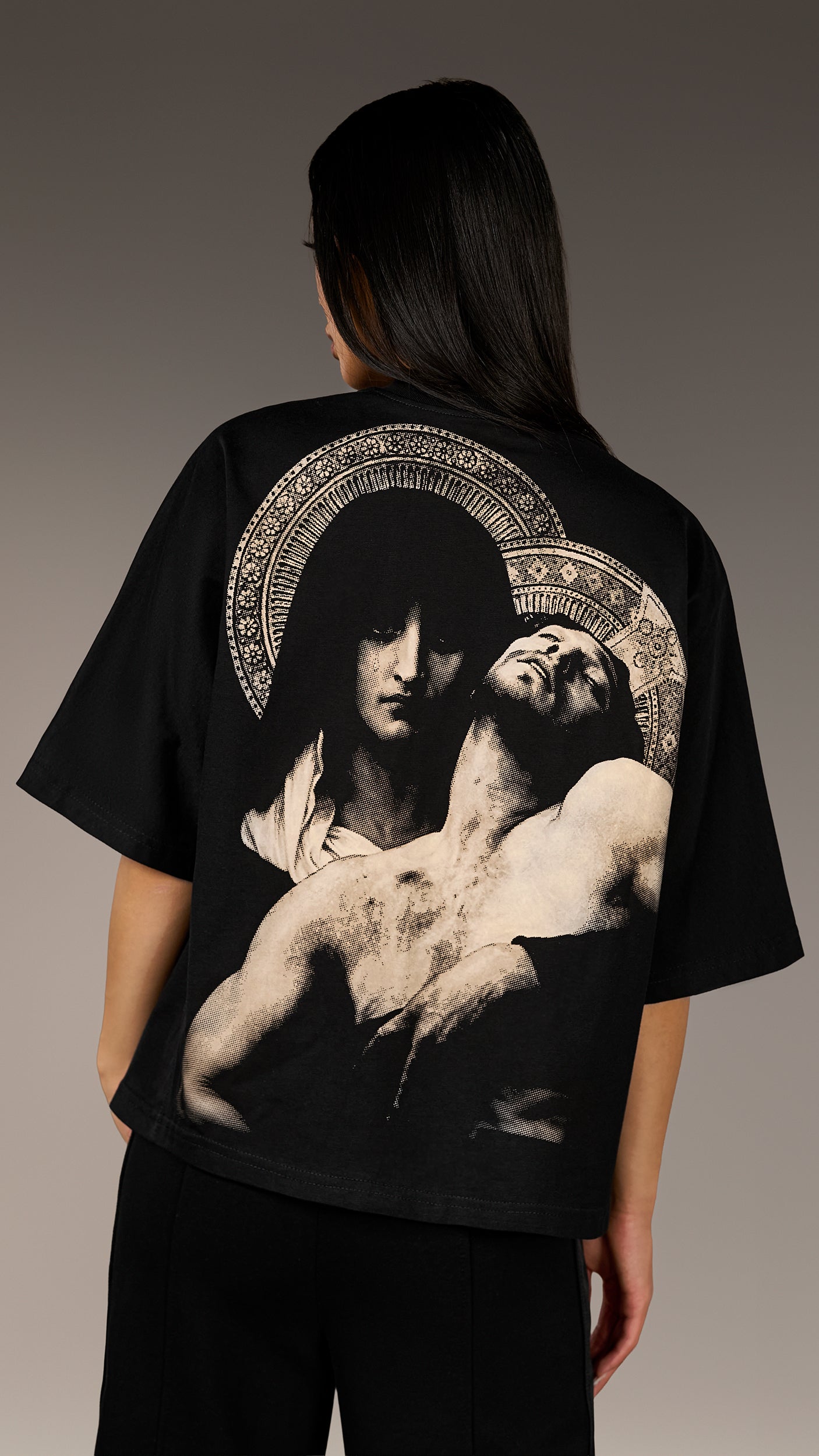 RIBBED FRAME T-shirt - T27121