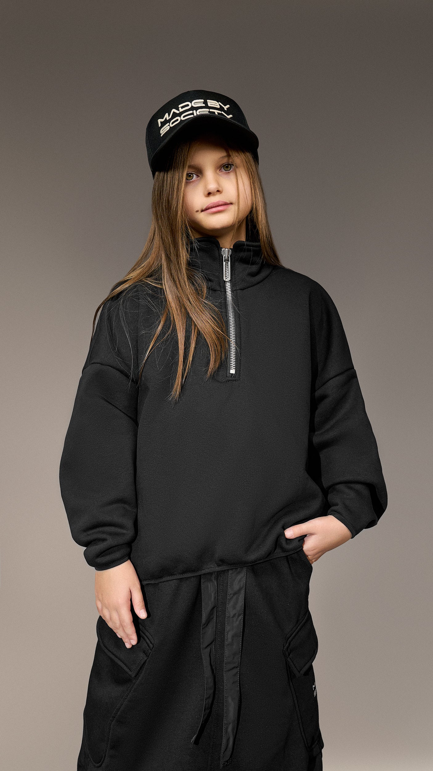 Oversized Hoodie "Made by Society" - H35768