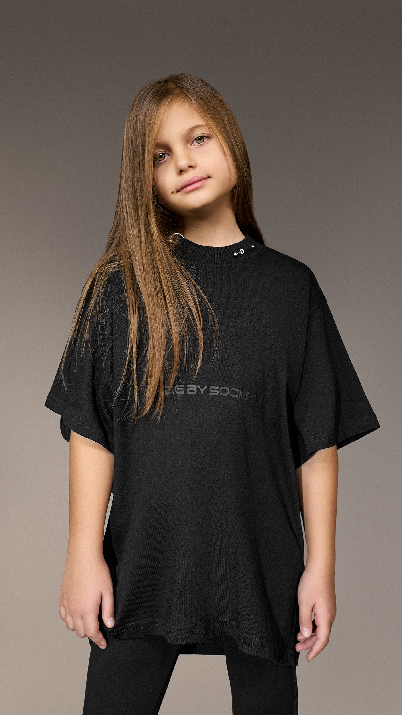 Tricou Oversized Negru "Made by Society"  - T35571