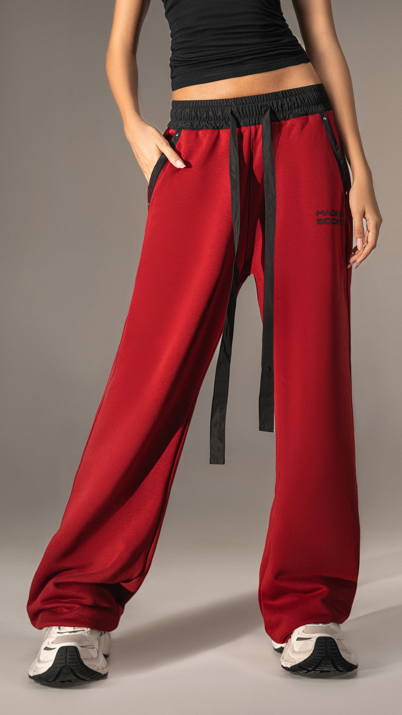 "Made by Society" Maroon Trousers - P25704