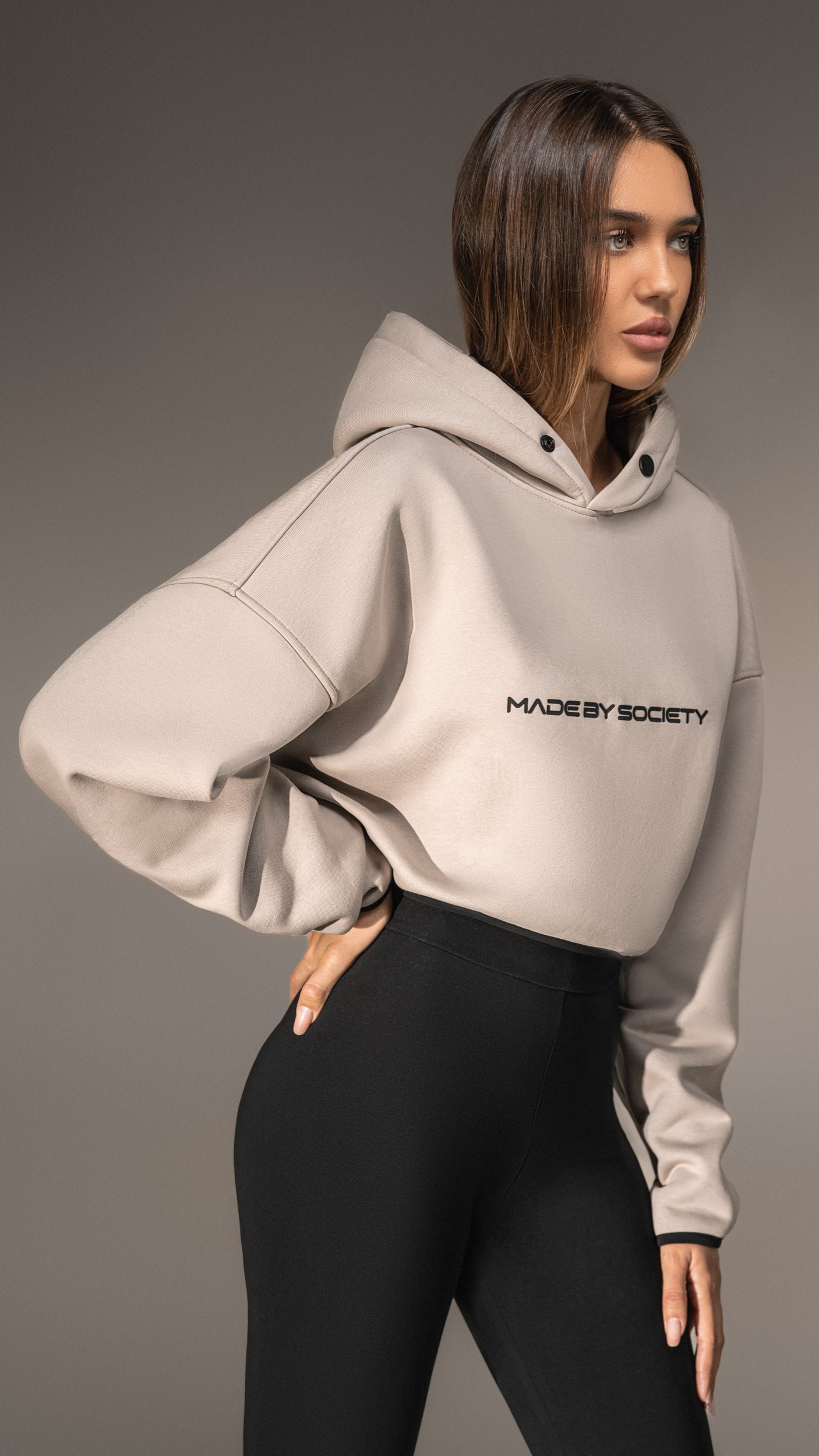 Made by Society Cropped Hoodie - H25757