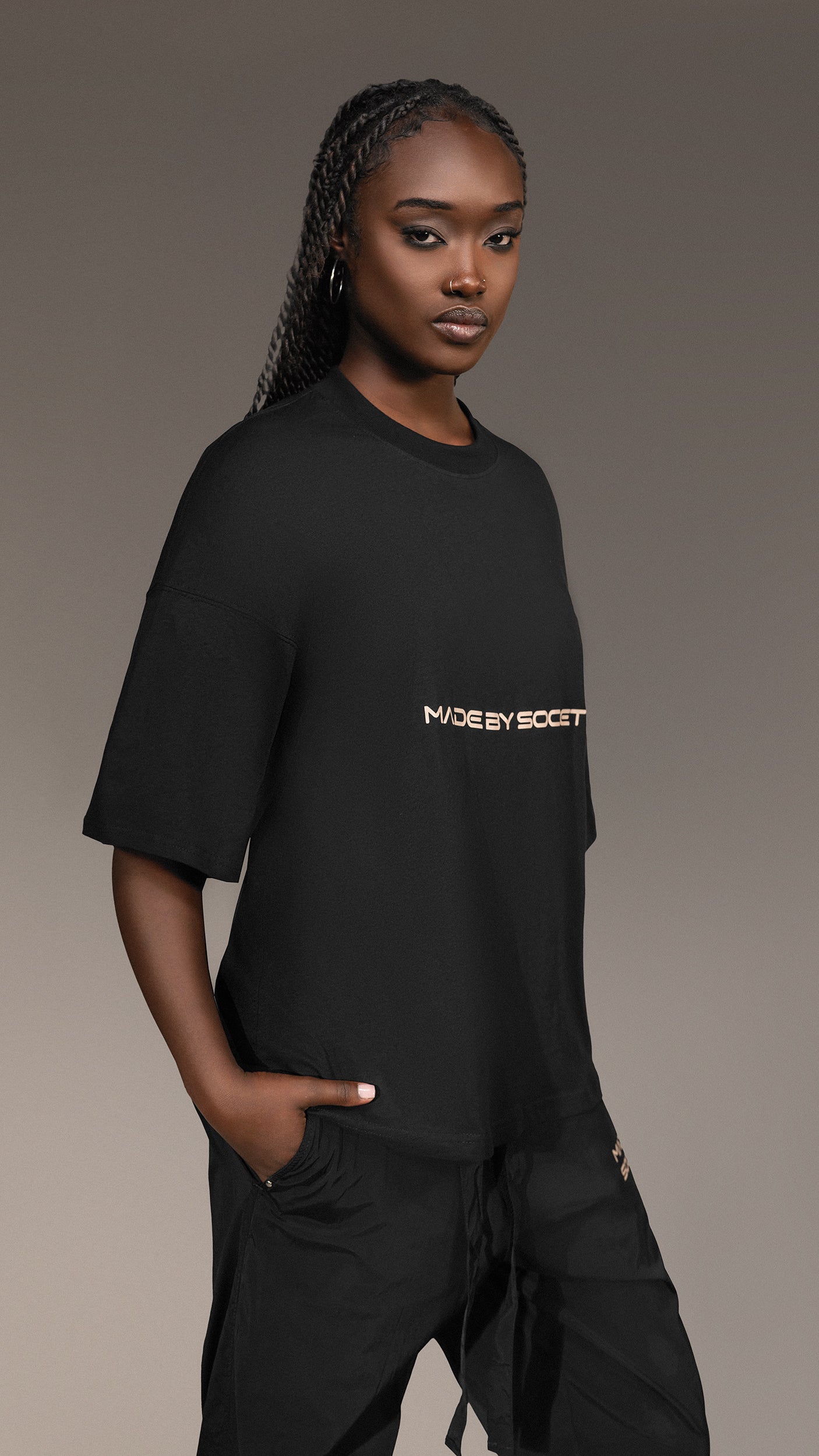 Oversize T-shirt Made By Society - T25658