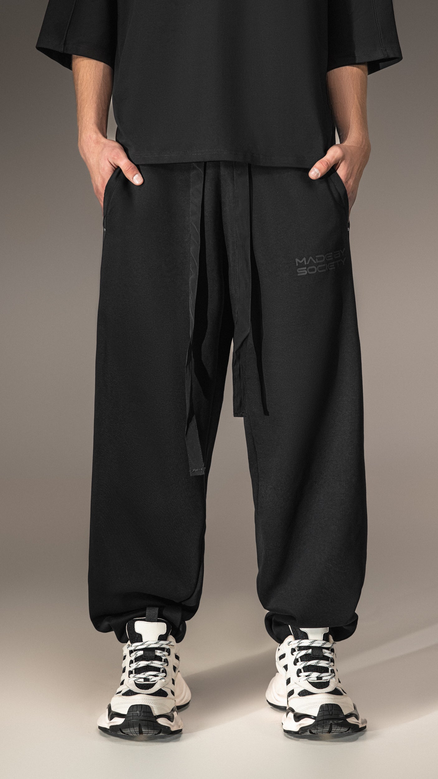 "Made by Society" Trousers with Strap Detail - P15729