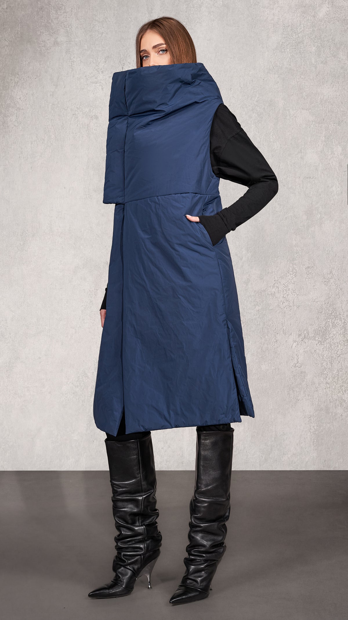 Gilet oversize - V24617