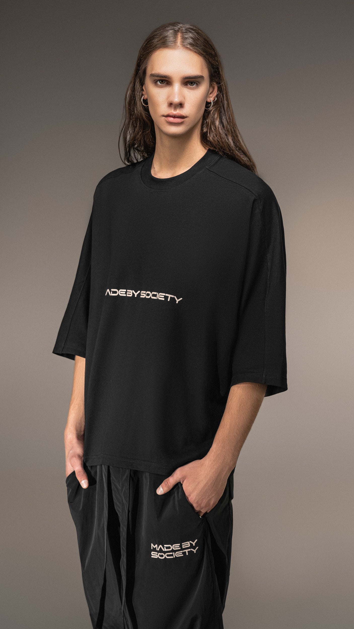 Made by Society Oversized Crop T-Shirt - T15605