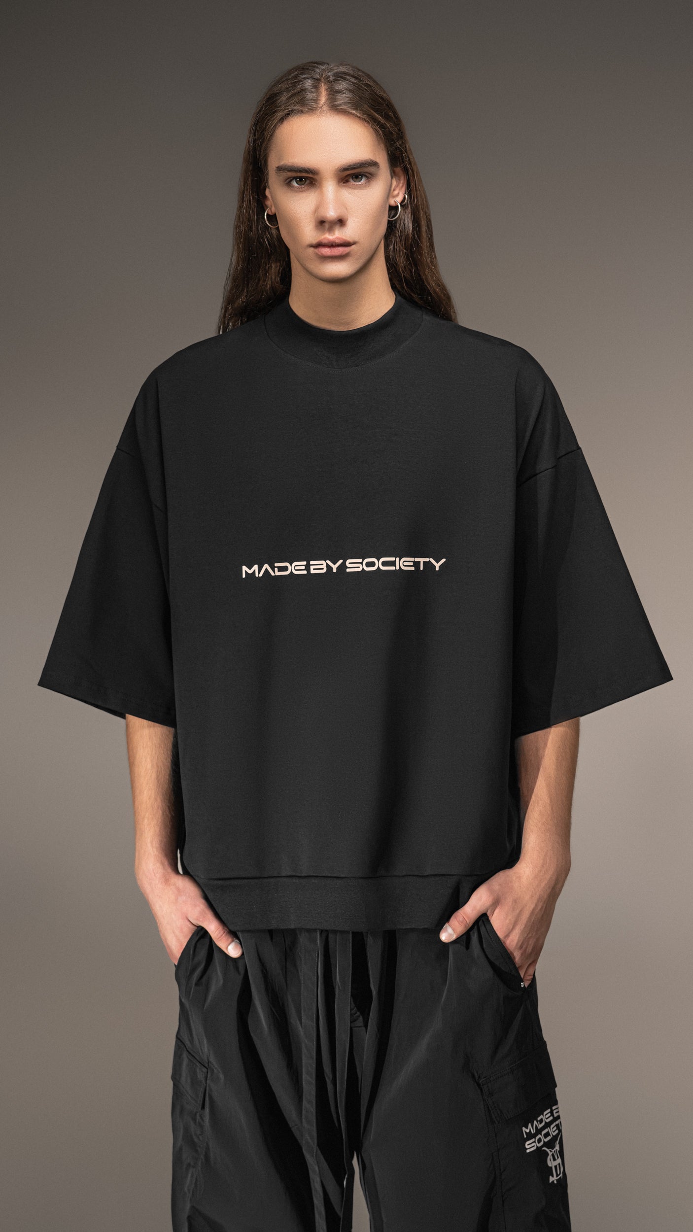 Oversized T-shirt Made by Society - T15615