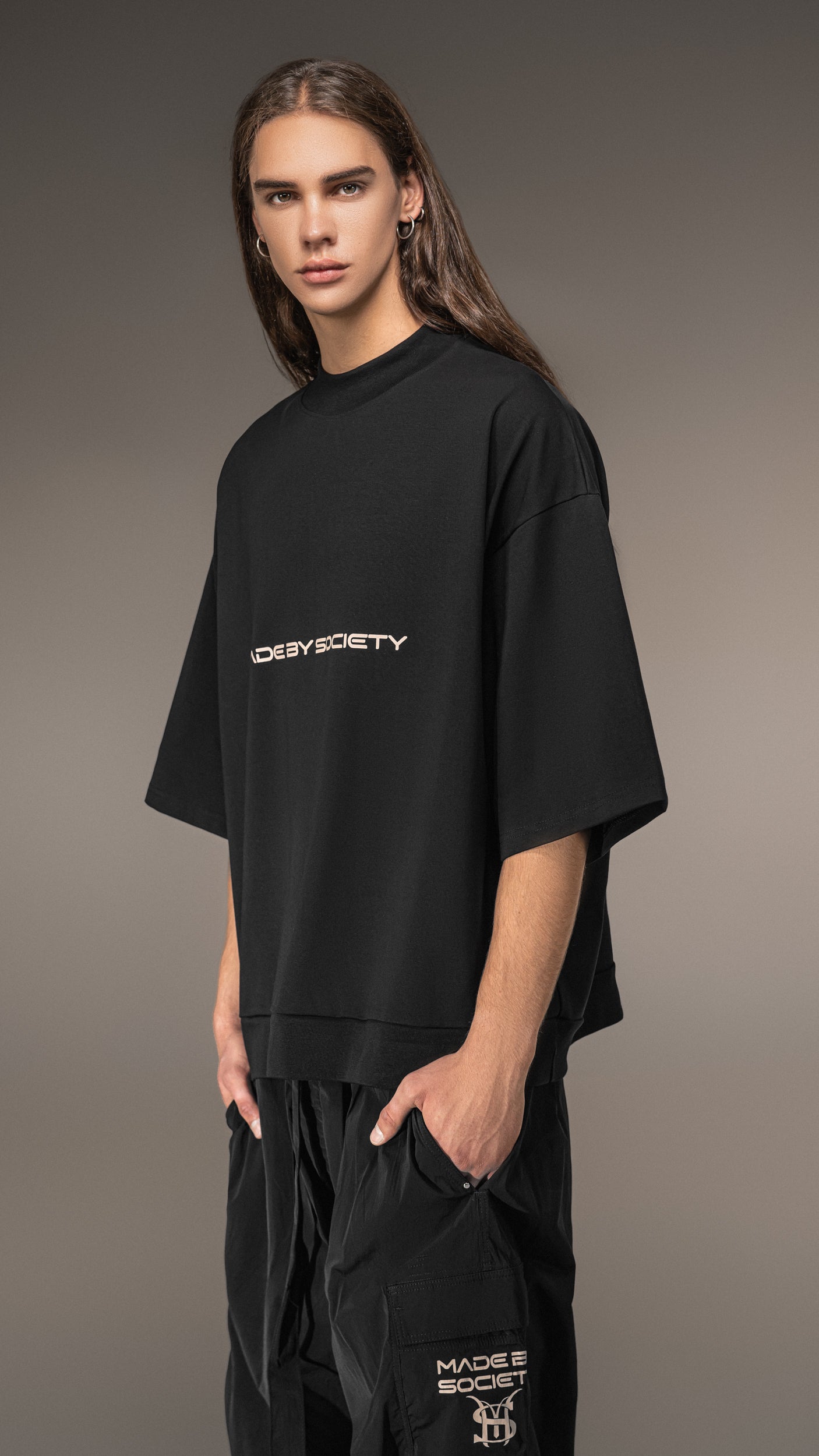 Oversized T-shirt Made by Society - T15615