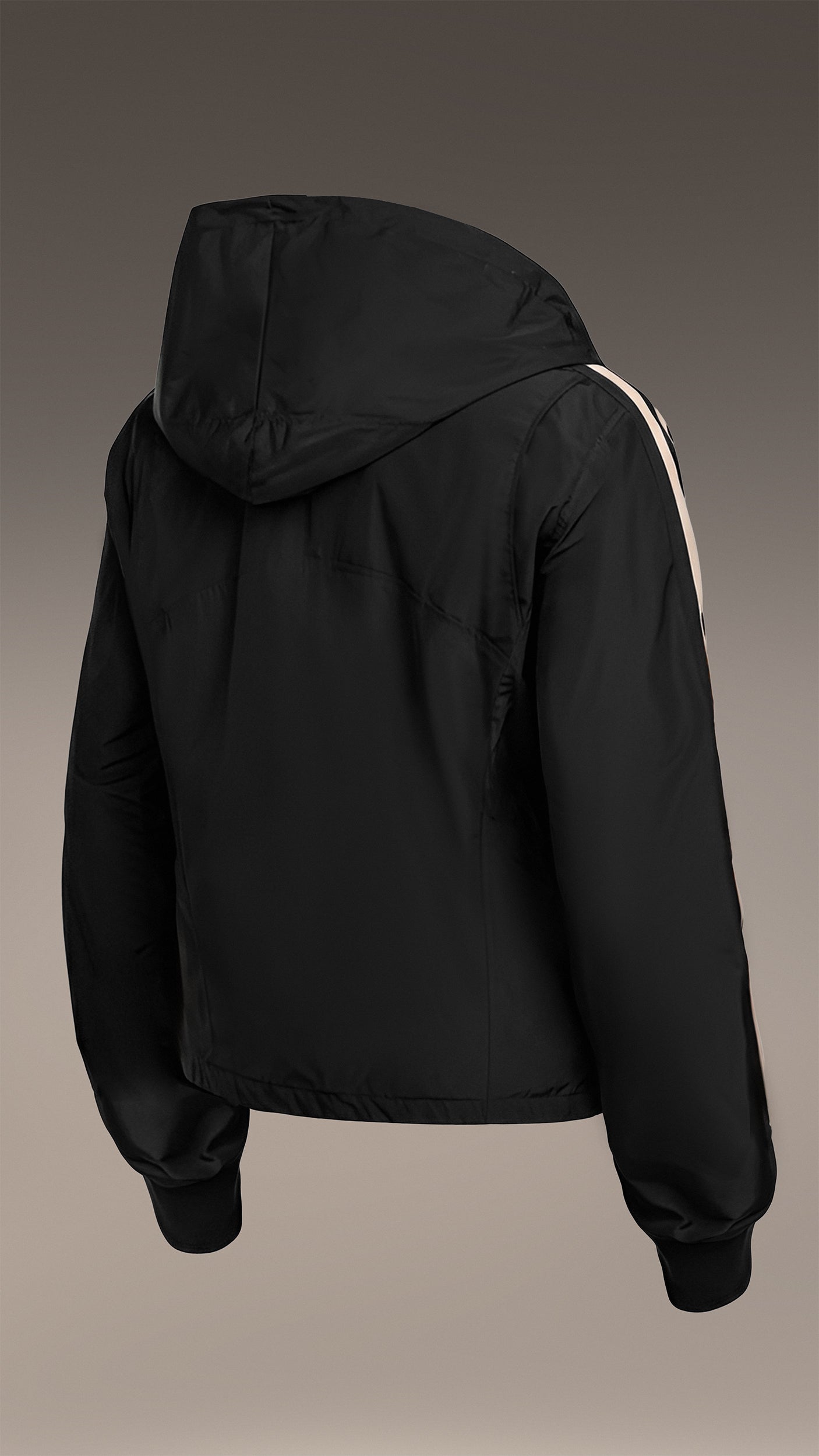 Vertical lines hoodie jacket - J12988