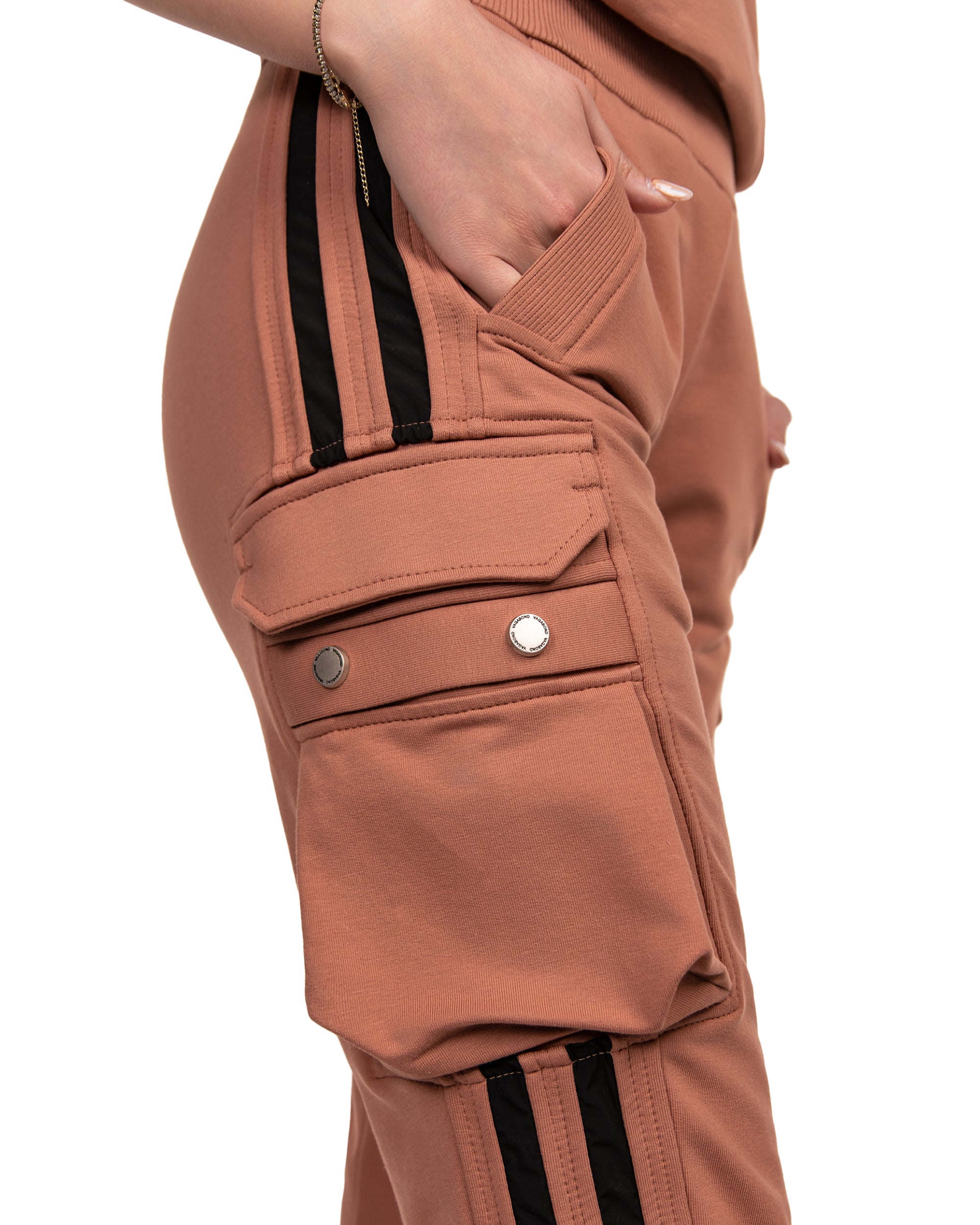 Vertical lines cargo pants - P23108