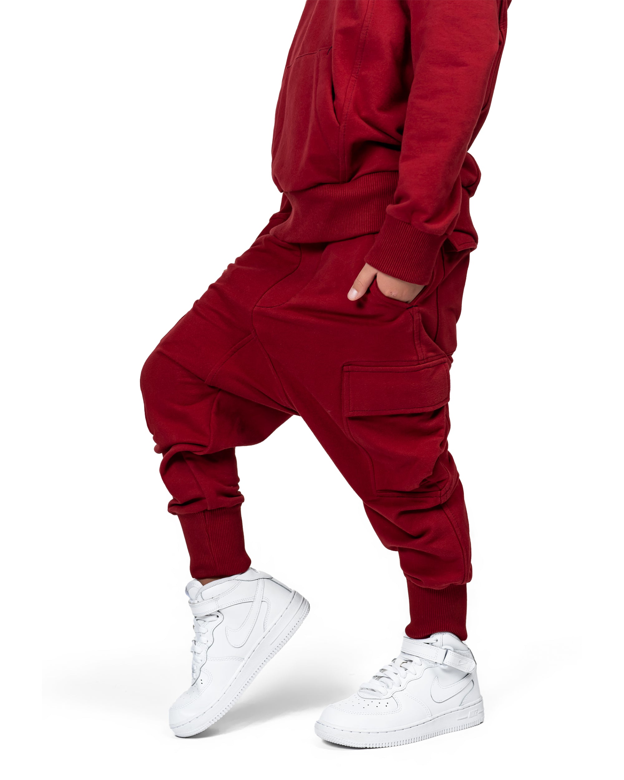 Burgundy cargo pants - P32062