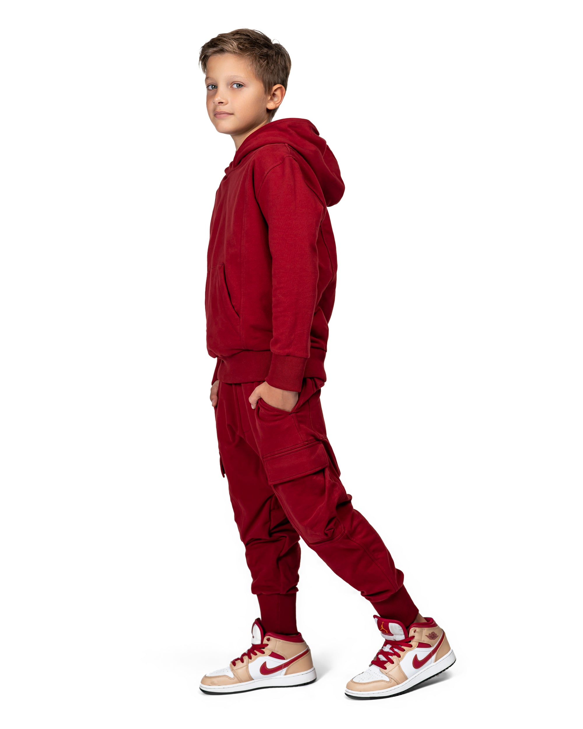 Burgundy cargo pants - P32062