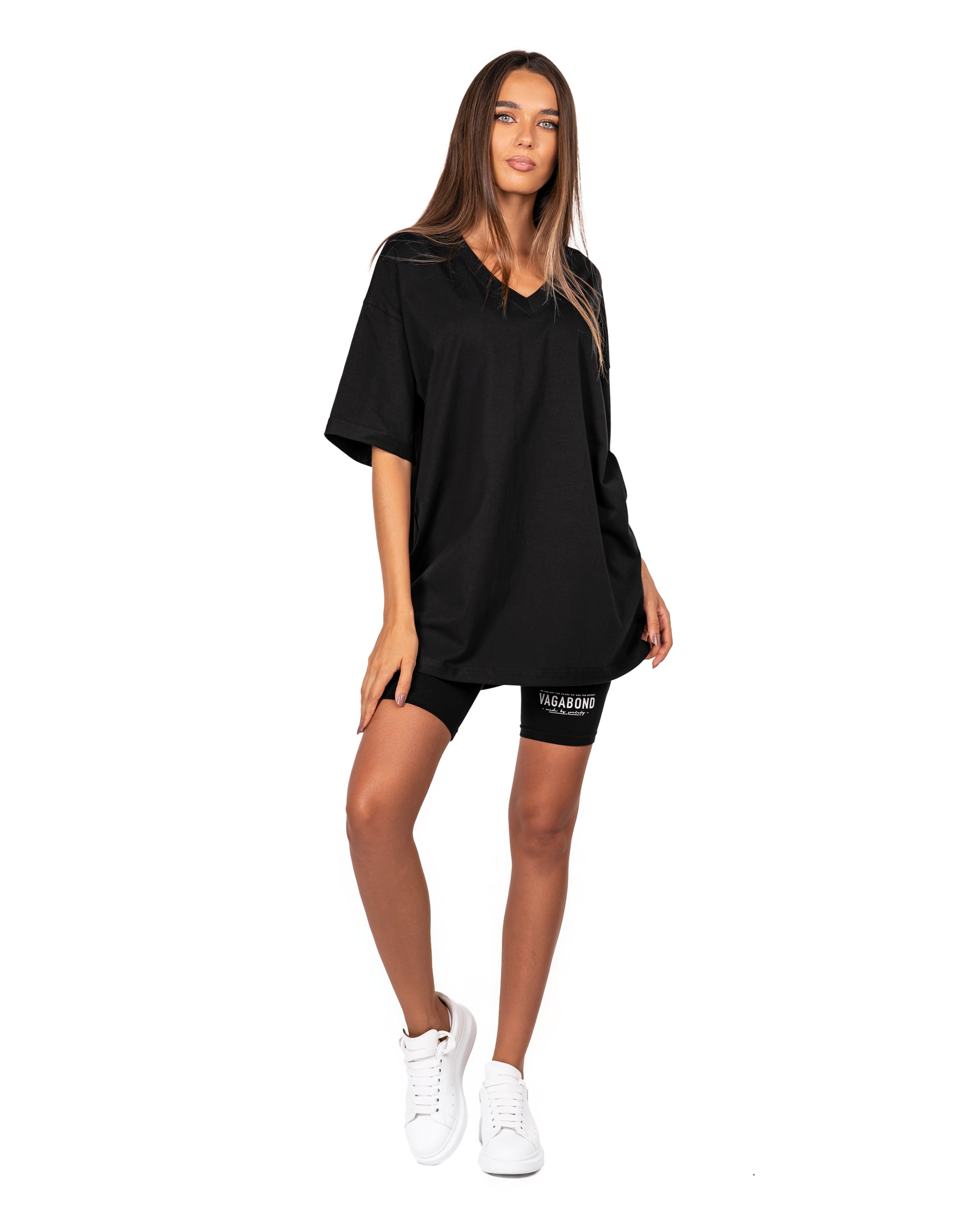V-Ausschnitt T-Kleid - T23673