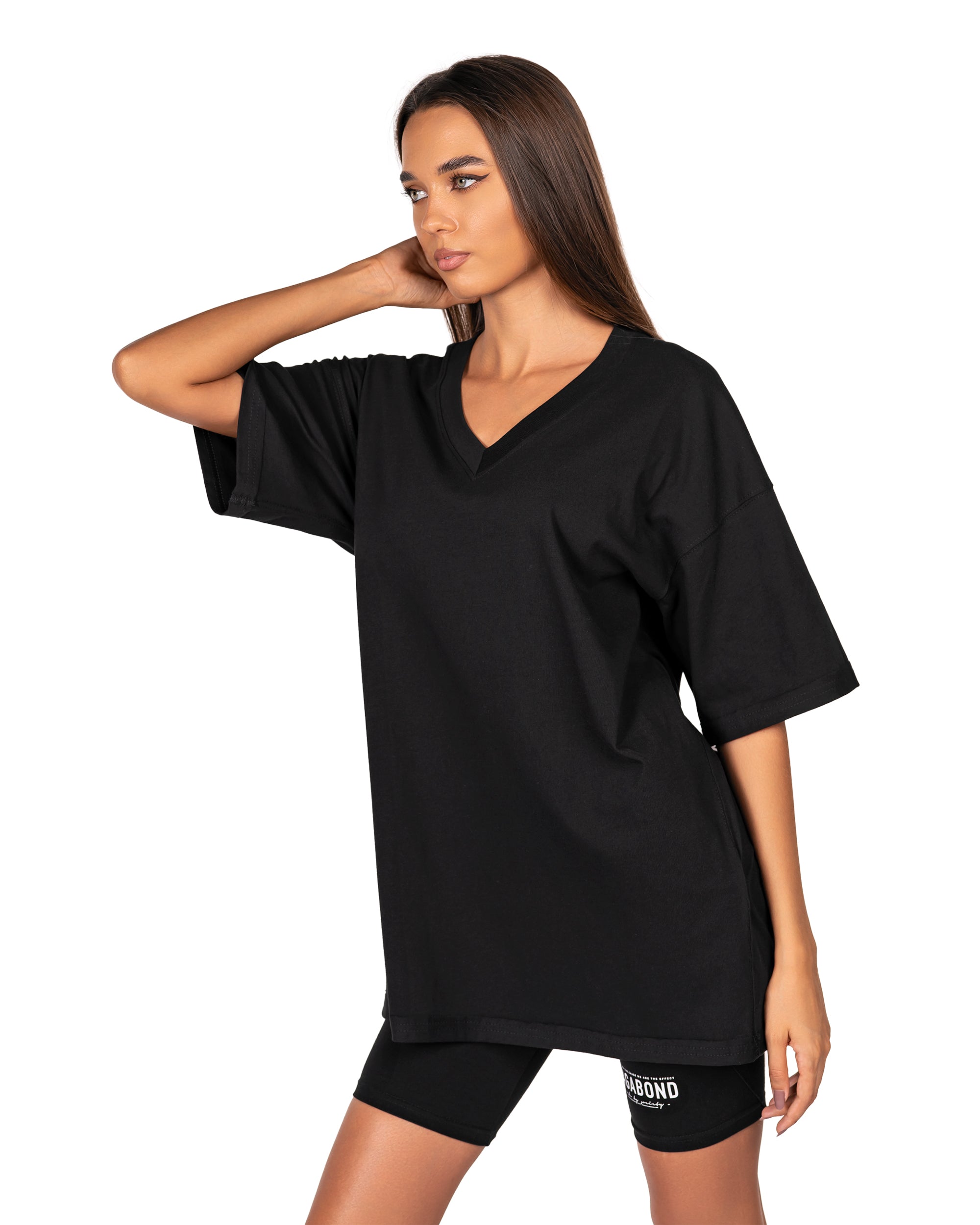 V-Ausschnitt T-Kleid - T23673