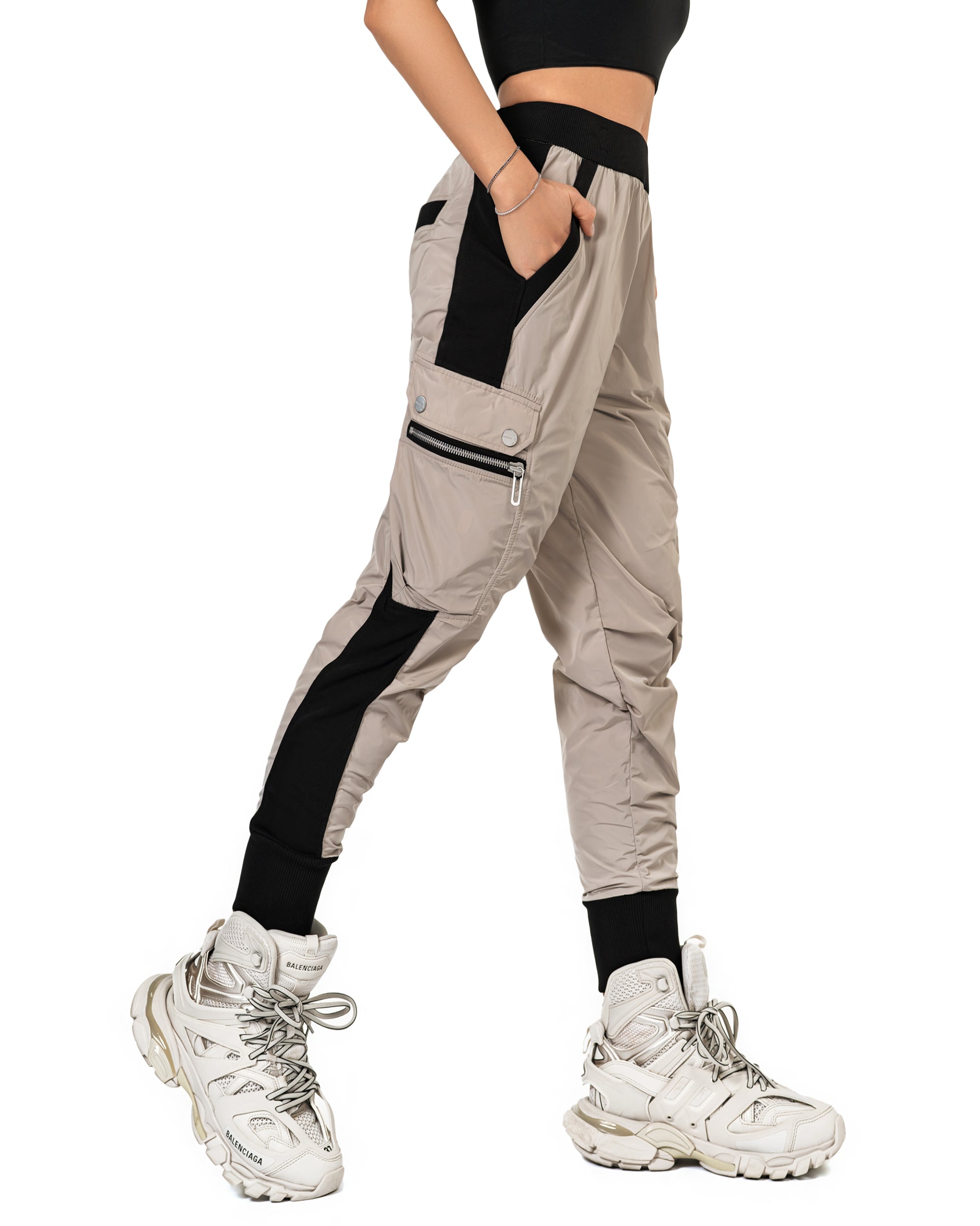 Stripe cargo pants - P24133