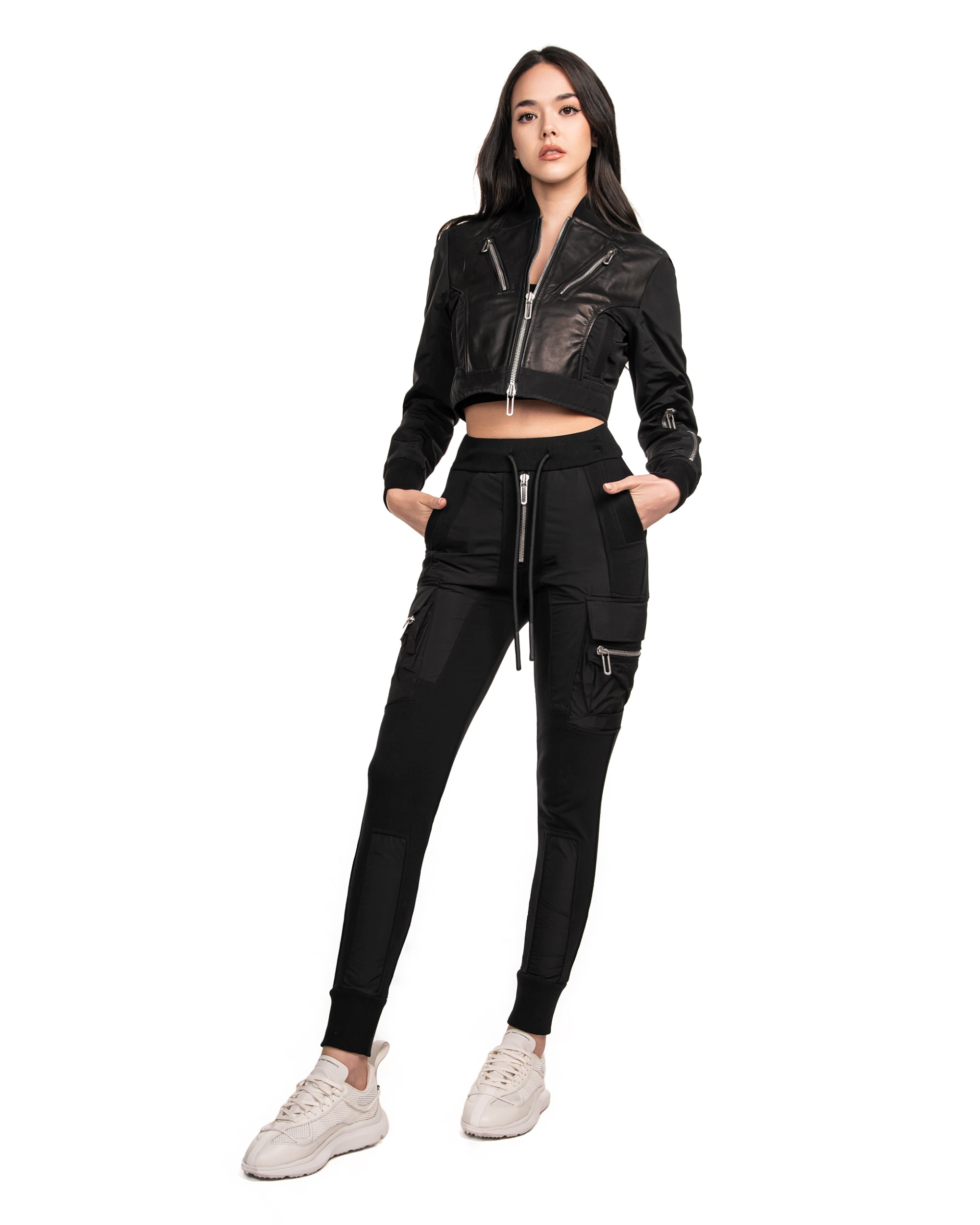 Revers slim cargo pants - P22142